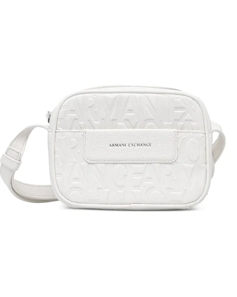 Armani Exchange Umhängetasche mit Logo-Prägung - Weiß Weiß
