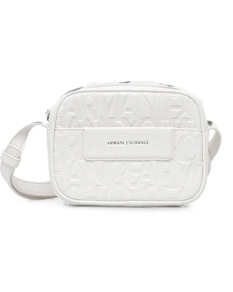 Armani Exchange logo-embossed mini bag - Weiß Weiß