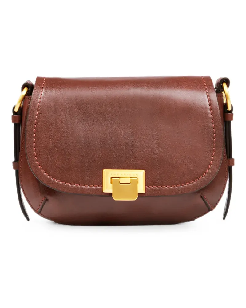 The Bridge Federica leather shoulder bag - Braun Braun
