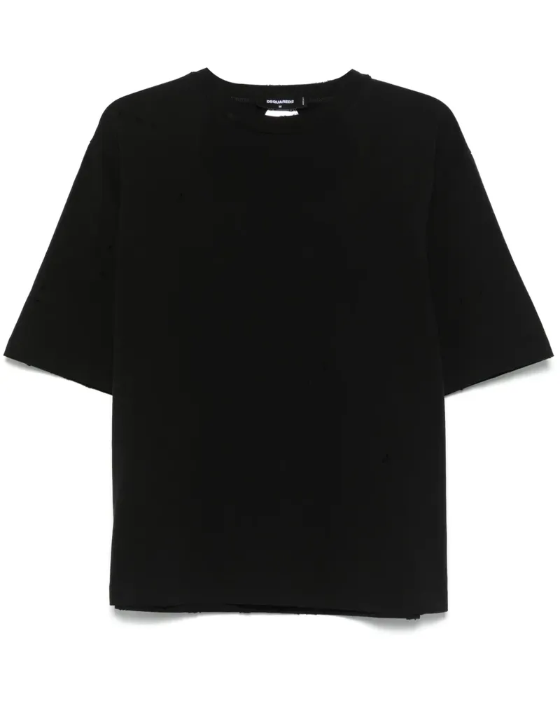 Dsquared2 Klassisches T-Shirt Schwarz