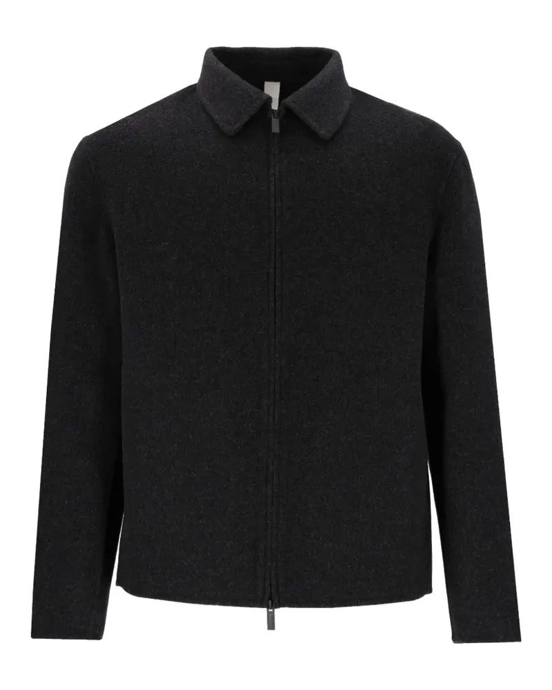 Hevò Verdemare Wolljacke mit Reißverschluss - Grau Grau