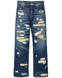 Marc Jacobs Gerade Jeans im Distressed-Look Blau