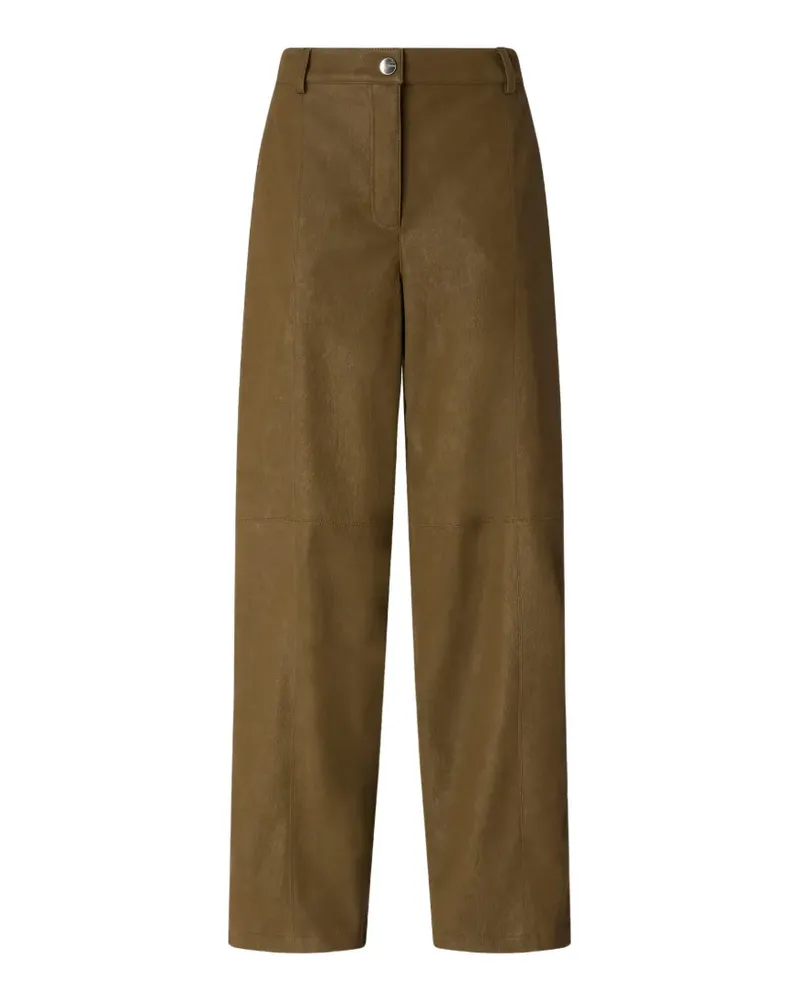 Pinko Weite Hose mit texturiertem Finish - Grün Grün