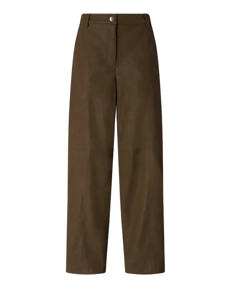 Pinko Weite Hose mit texturiertem Finish - Grün Grün