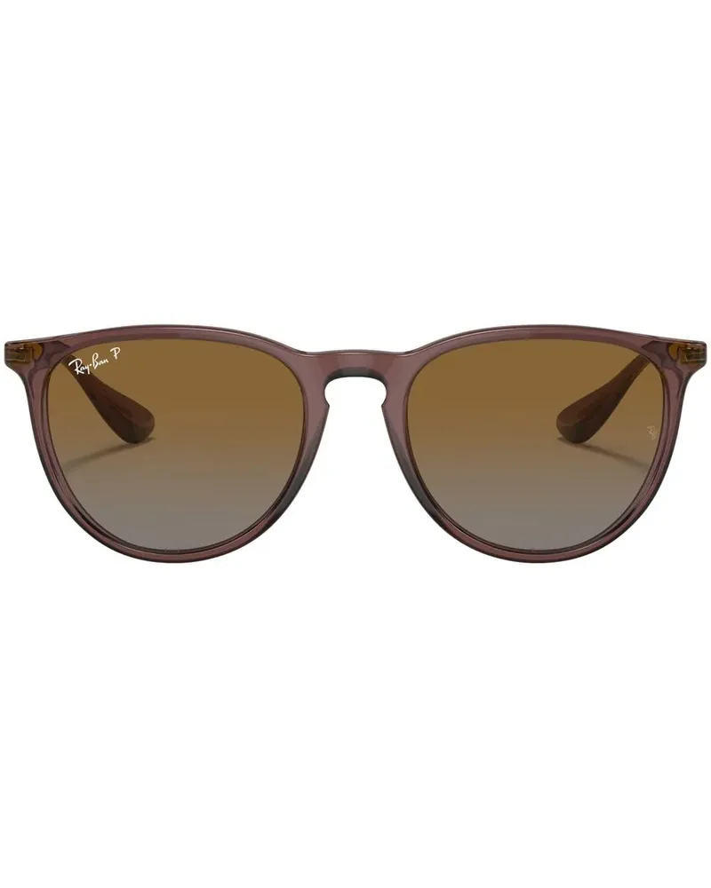 Ray Ban Runde Erika Sonnenbrille - Braun Braun