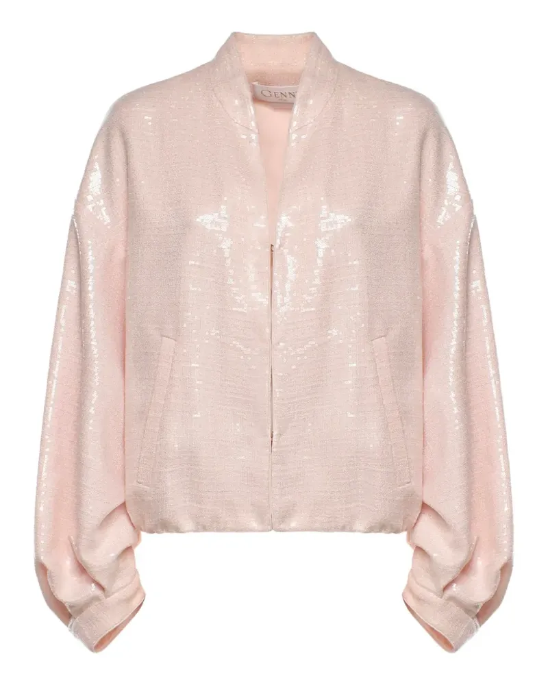 Genny sequin-embellished bomber jacket - Rosa Rosa