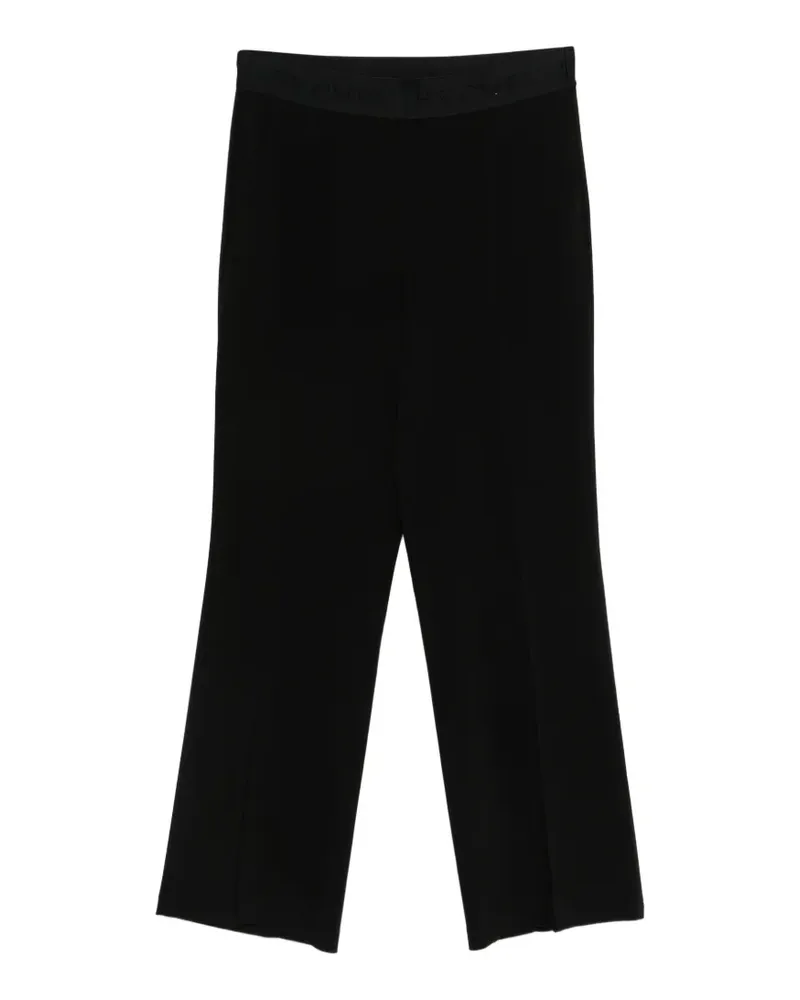 Cambio Ava logo-waistband trousers - Schwarz Schwarz