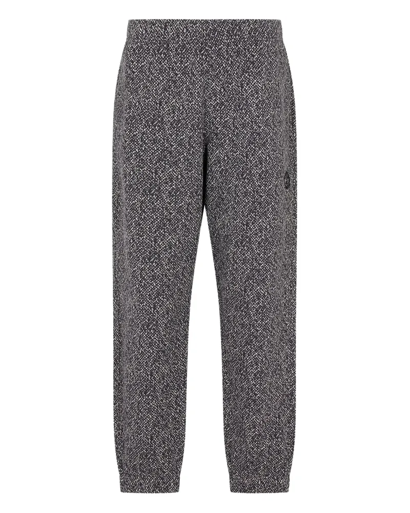 Giorgio Armani mélange-effect track pants - Grau Grau