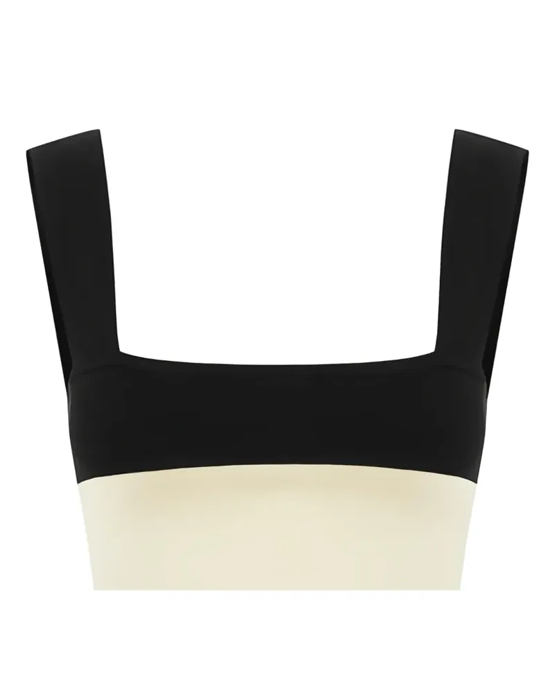 Posse Gestreiftes Theo Cropped-Top - Schwarz Schwarz