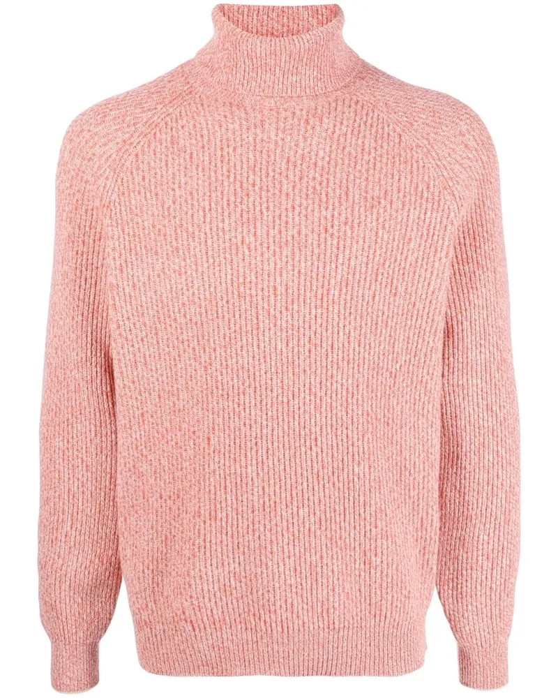 Brunello Cucinelli Gerippter Rollkragenpullover - Orange Orange