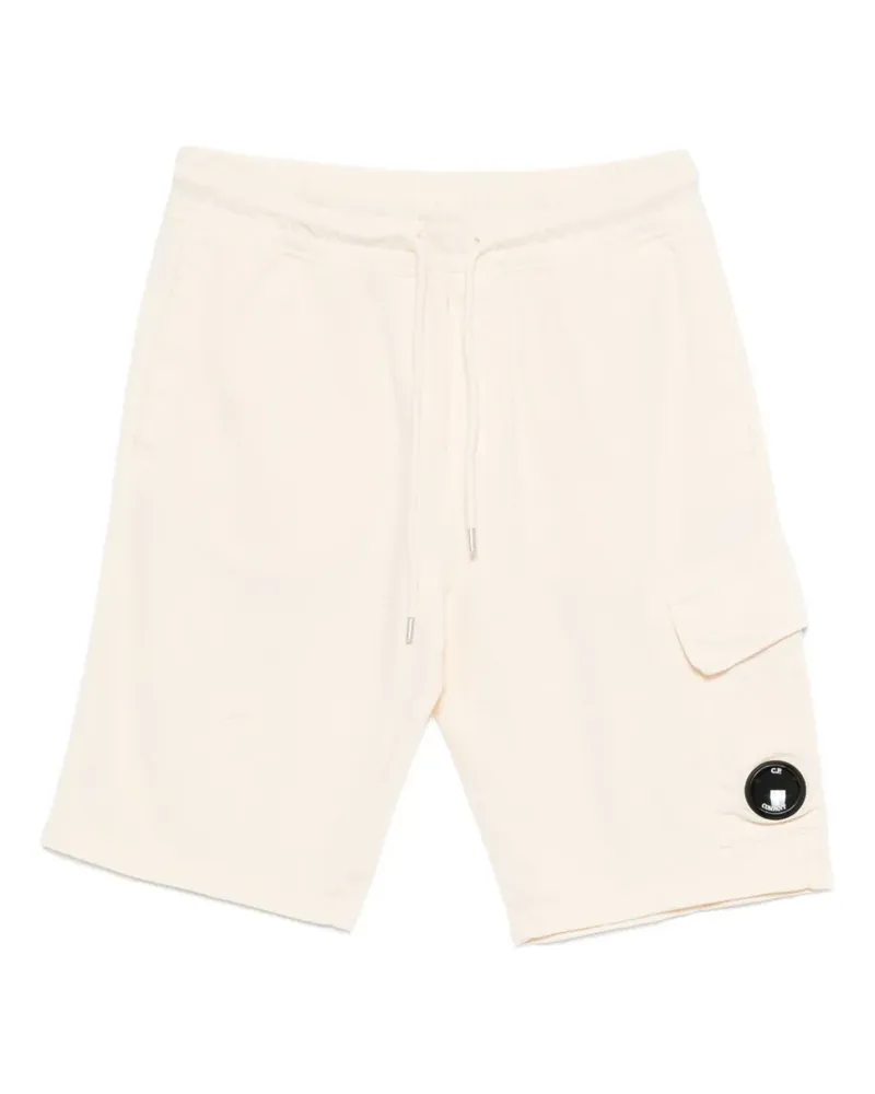C.P. Company Lens-detail cargo shorts - Nude Nude
