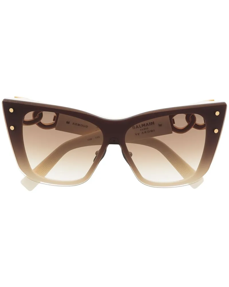 Balmain Cat-Eye-Sonnenbrille - Nude Nude