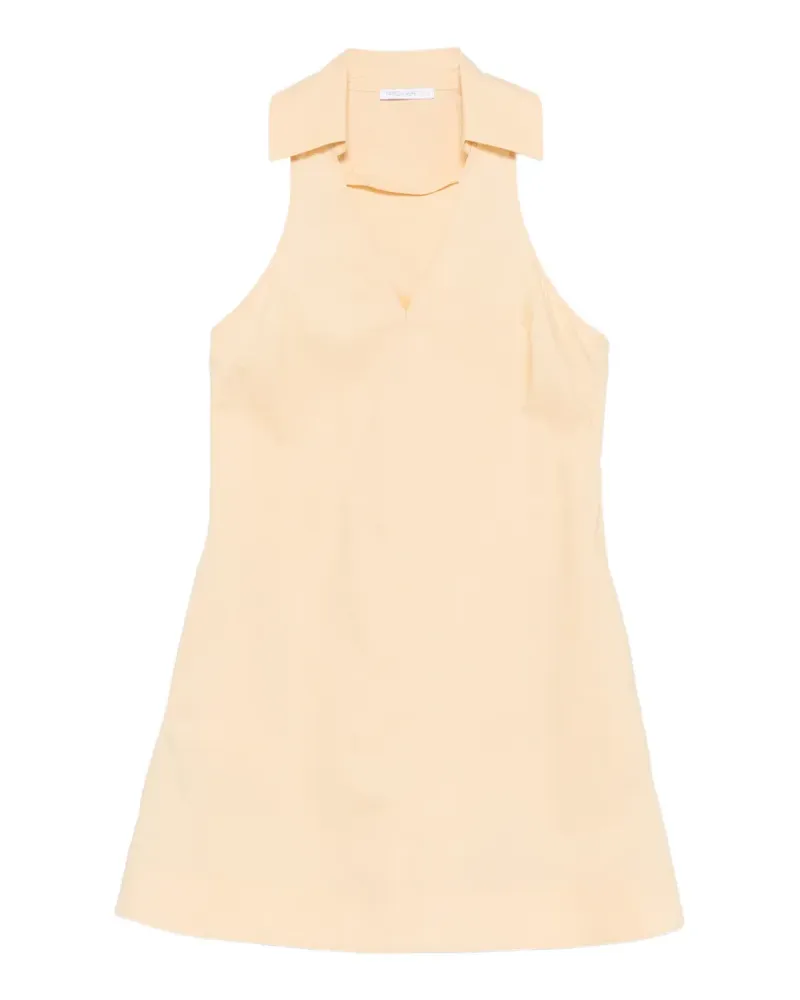 Patrizia Pepe V-neck cotton mini dress - Gelb Gelb