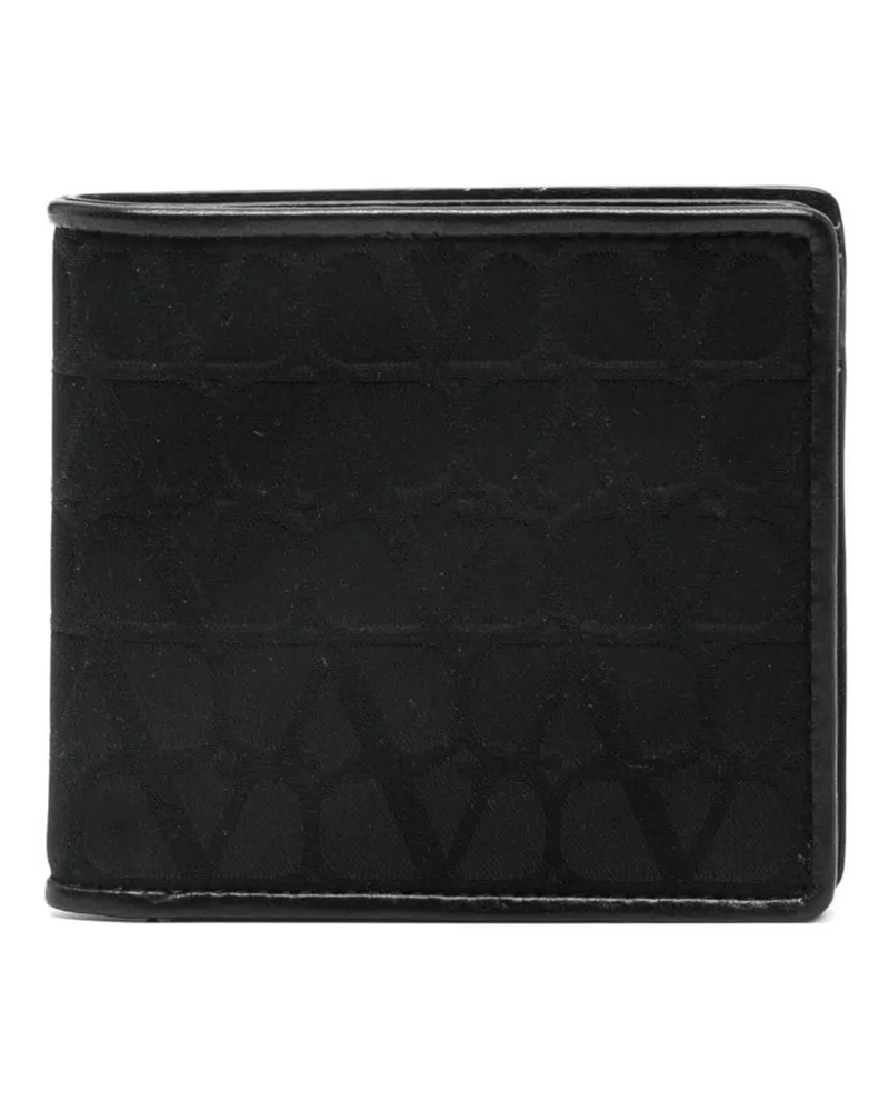 Valentino Garavani Toile Iconographe Portemonnaie - Schwarz Schwarz
