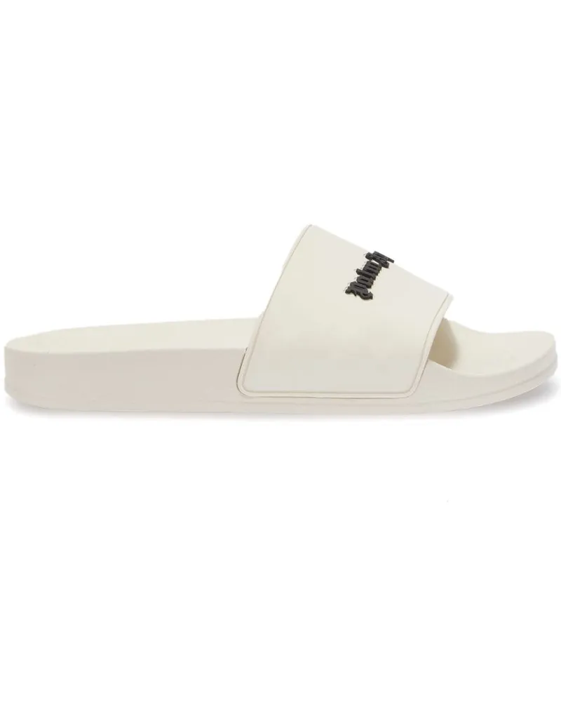 Palm Angels Pantoletten mit Logo-Print - Nude Nude