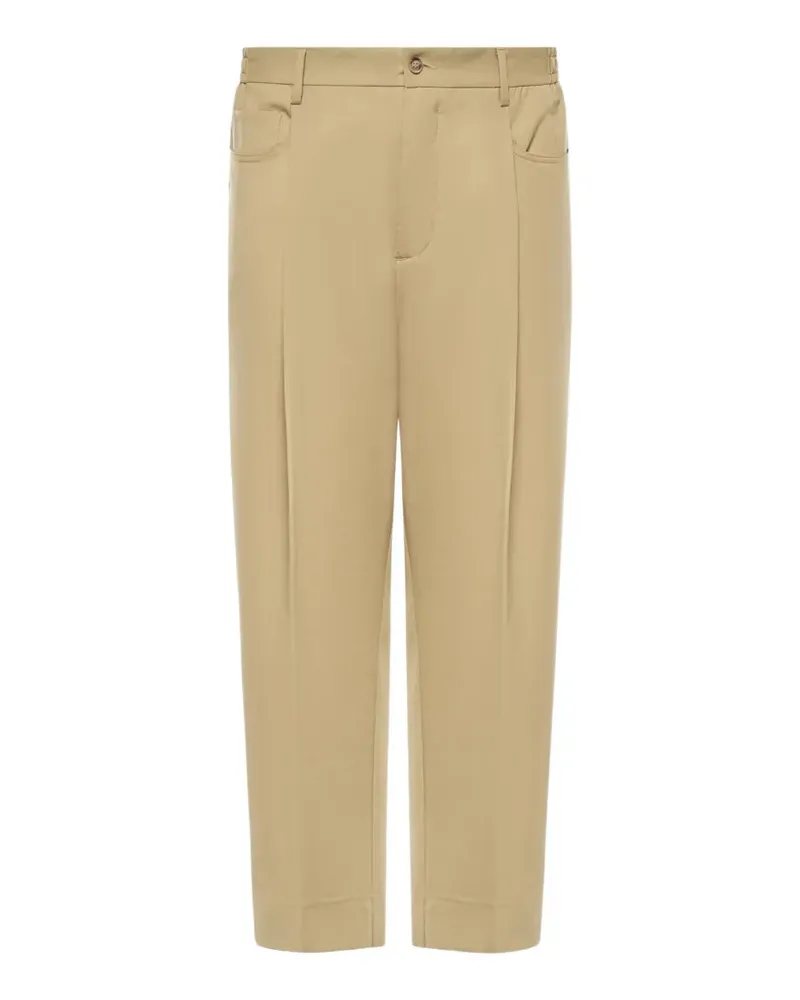 Giuliano Galiano Niklas pleated wool trousers - Nude Nude