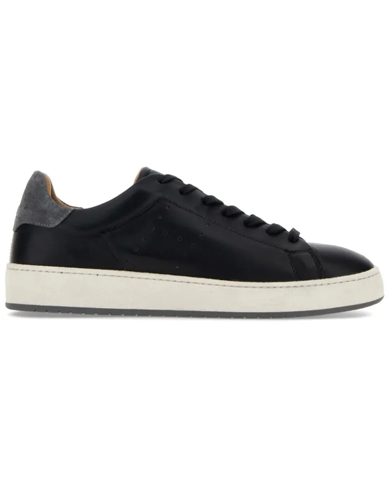 Hogan Sneakers mit perforiertem Logo - Schwarz Schwarz