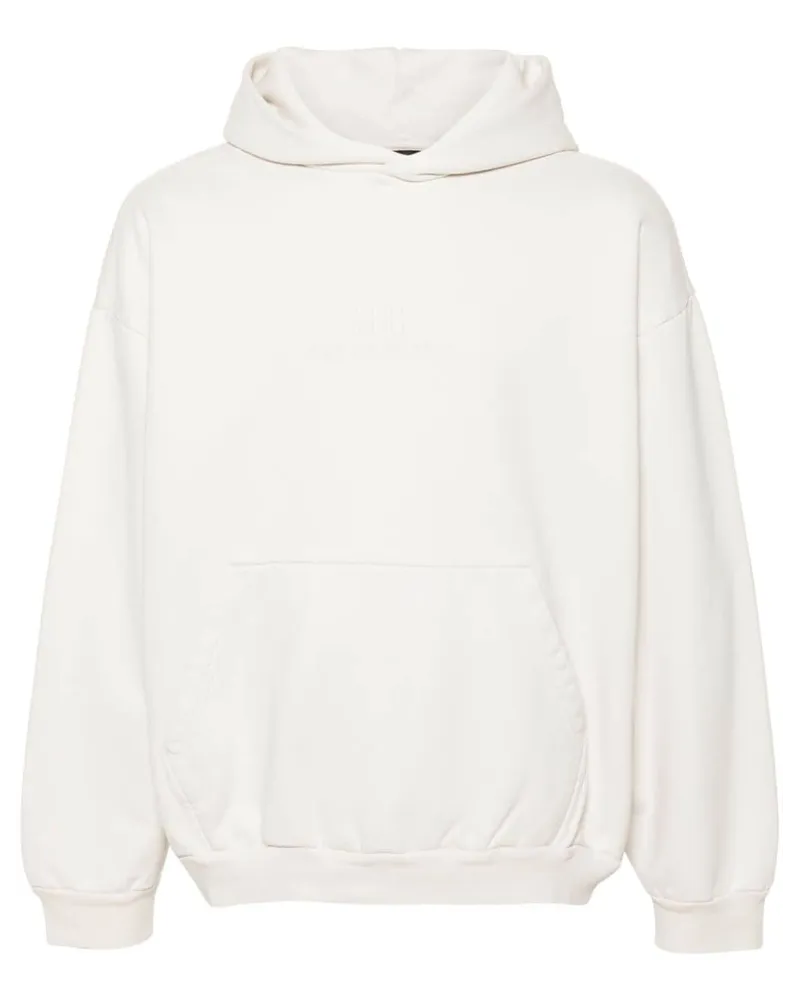 Balenciaga Hoodie mit Logo-Stickerei - Nude Nude