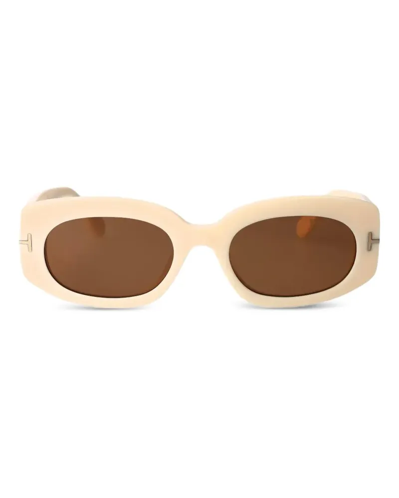 Tom Ford Sonnenbrille mit ovalem Gestell - Nude Nude