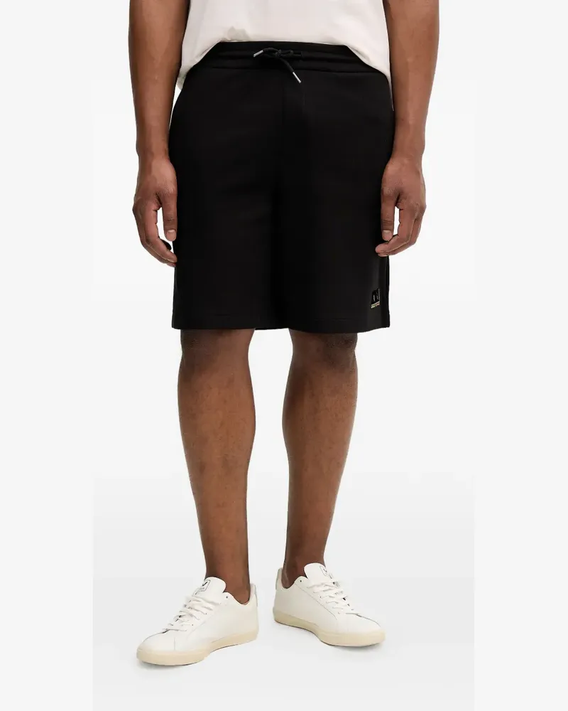 Armani Exchange logo-print shorts - Schwarz Schwarz