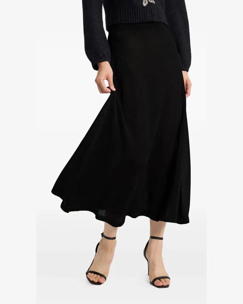Chinti & Parker lurex midi skirt - Schwarz Schwarz