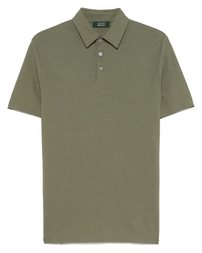 Zanone Poloshirt aus Bio-Baumwolle - Grün Grün