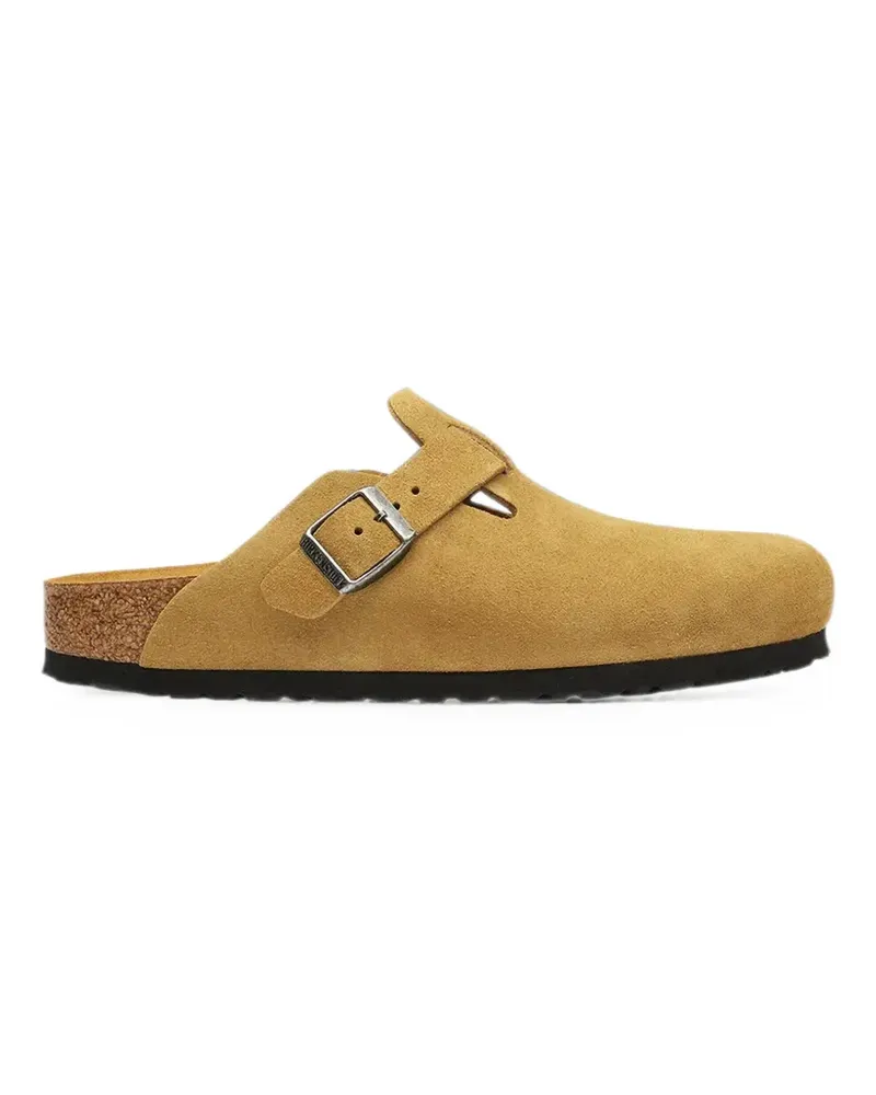 Birkenstock Boston buckle-fastening suede mules - Braun Braun