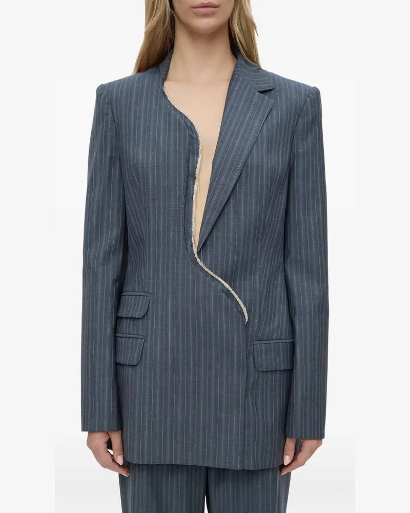 Christopher Esber Torrent pinstripe-pattern blazer - Blau Blau