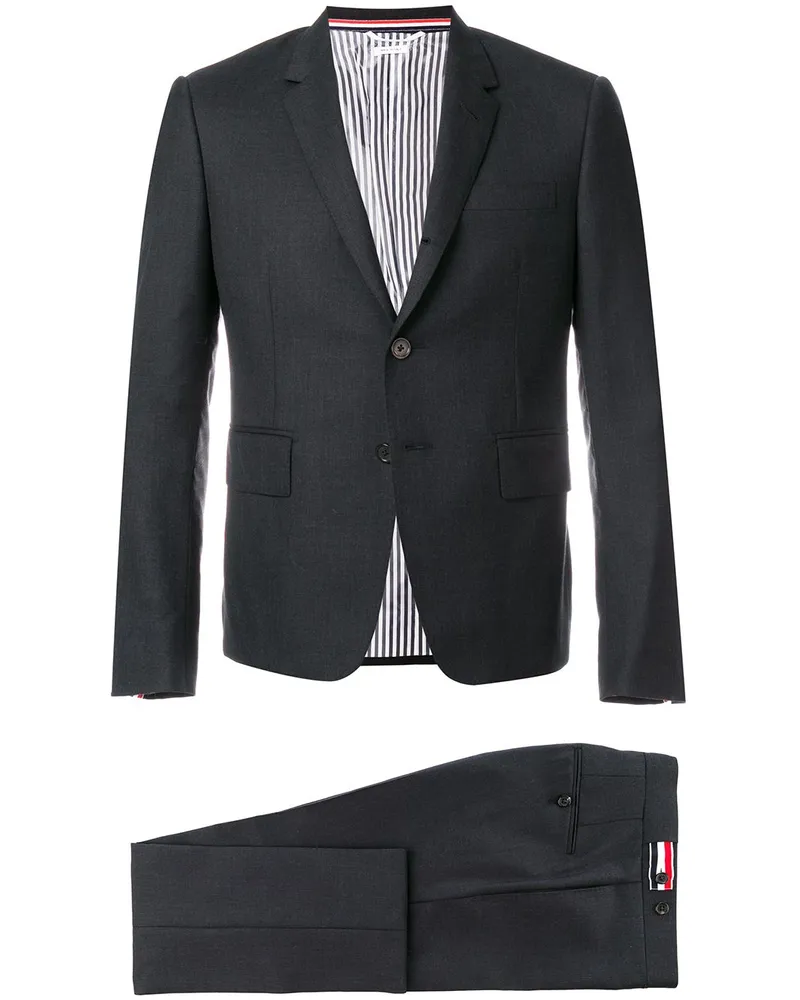 Thom Browne Schmaler Anzug - Grau Grau
