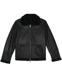 Salvatore Santoro Jacke mit Shearling-Besatz Schwarz