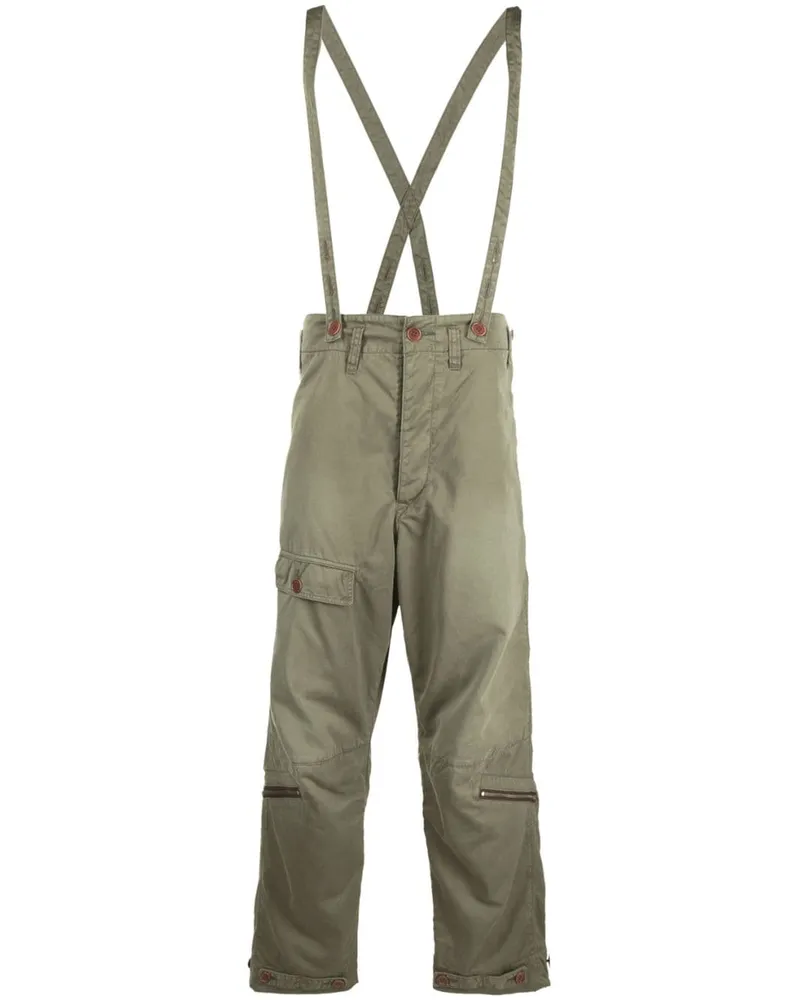 Visvim Northdrop Hose mit weitem Bein Grün