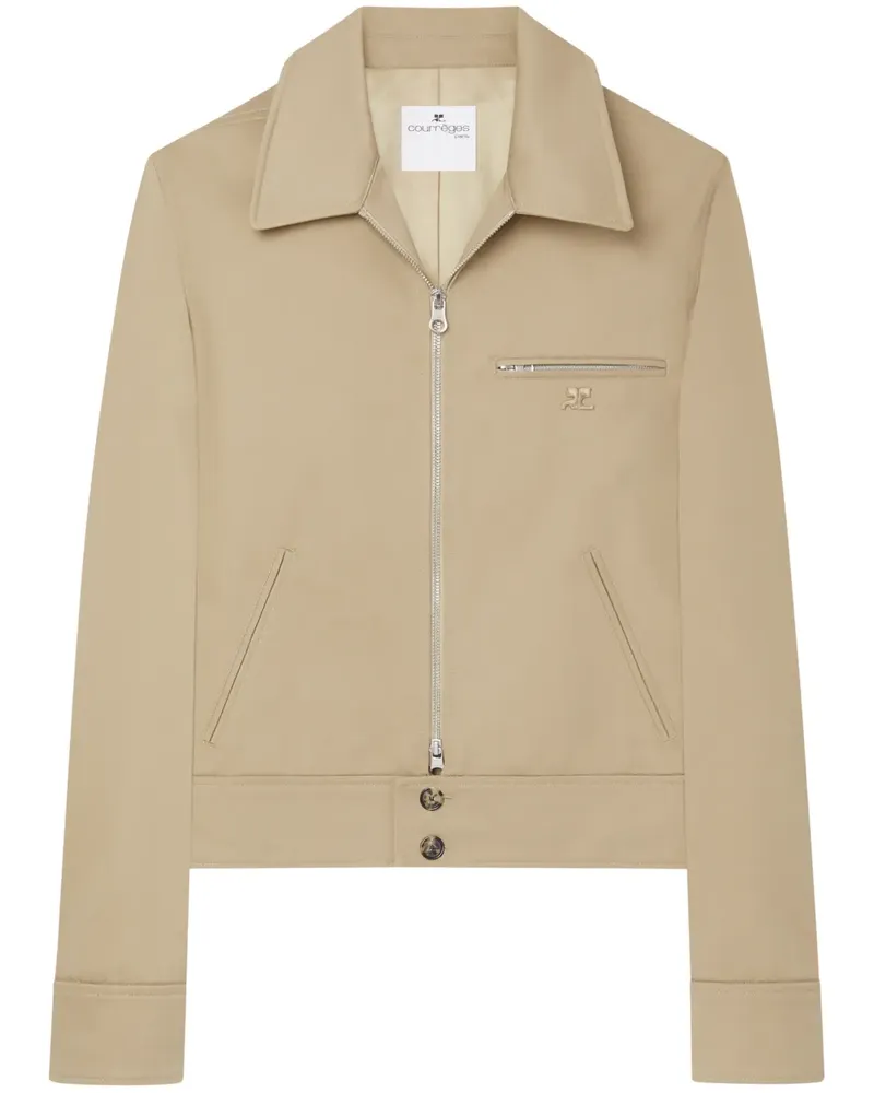 Courrèges Jacke mit Reißverschluss - Nude Nude