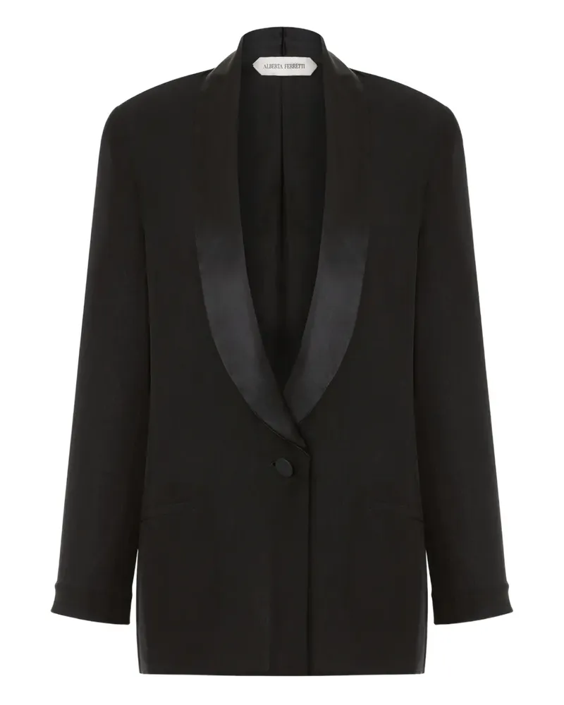 Alberta Ferretti Einreihiges Sakko - Schwarz Schwarz