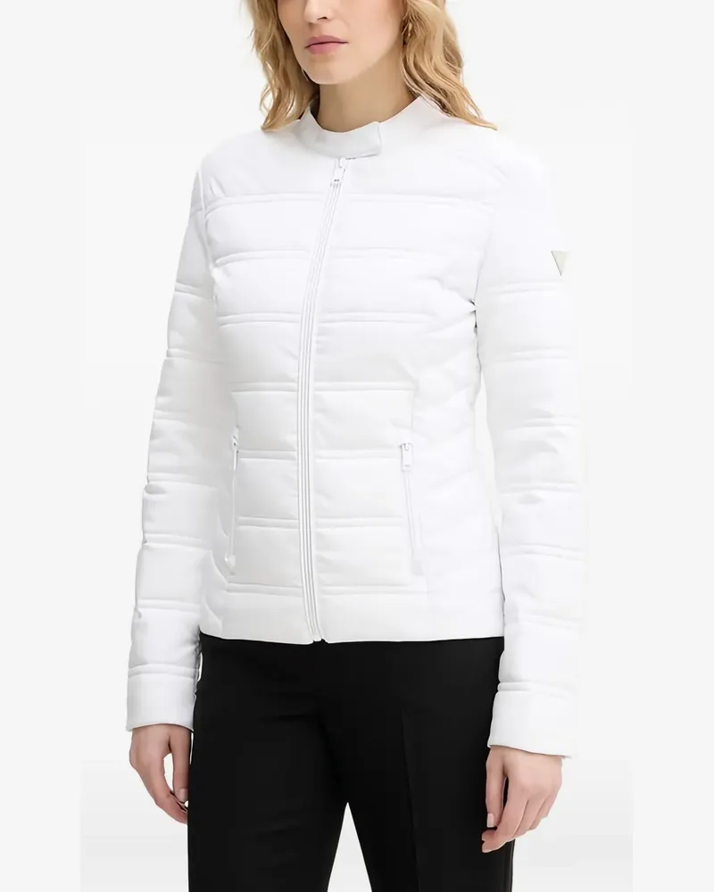 Guess Gesteppte Jacke mit 4G-Logo - Weiß Weiß