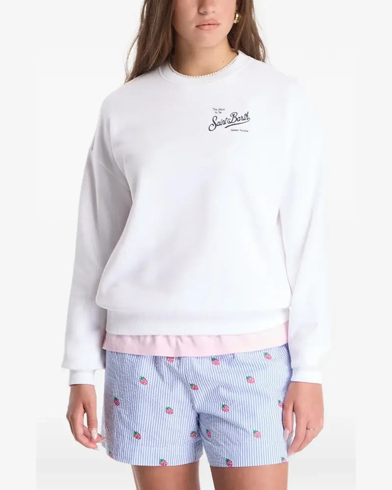 MC2 Saint Barth Stardust logo-print sweatshirt - Weiß Weiß
