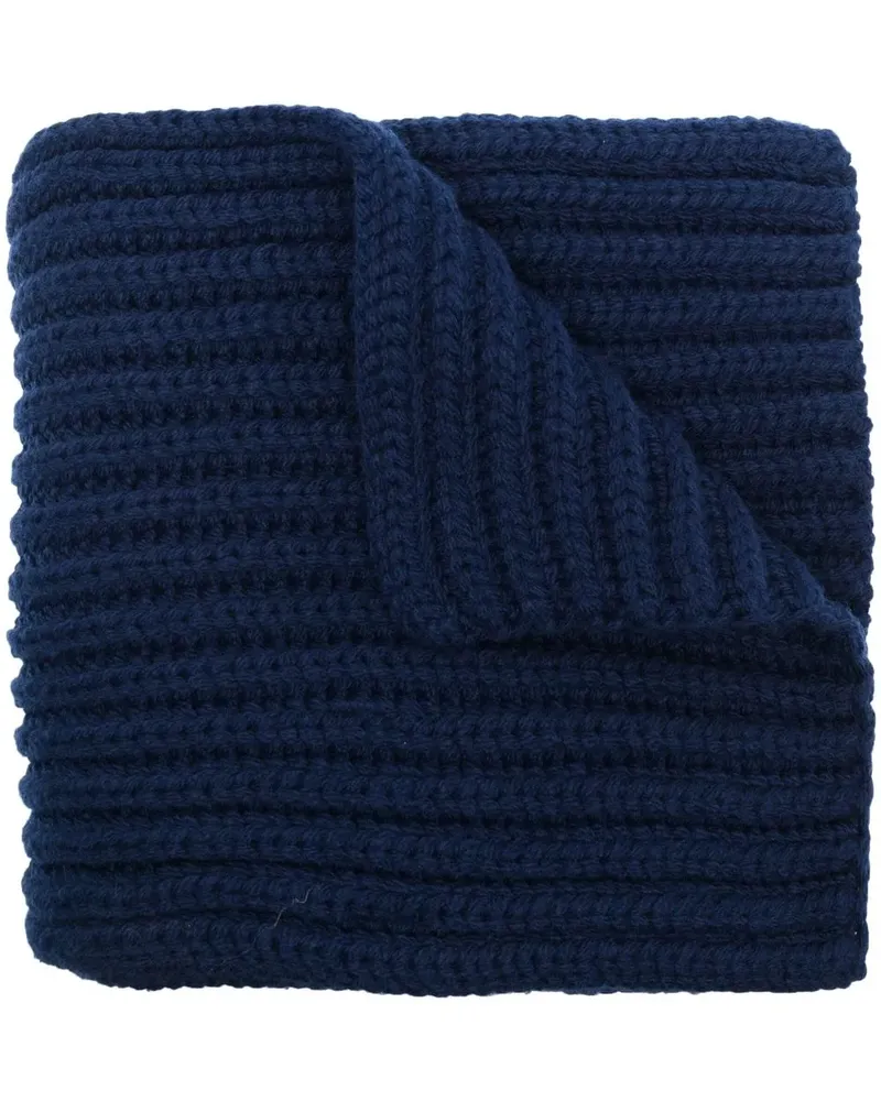 Ralph Lauren Gerippter Strickschal - Blau Blau