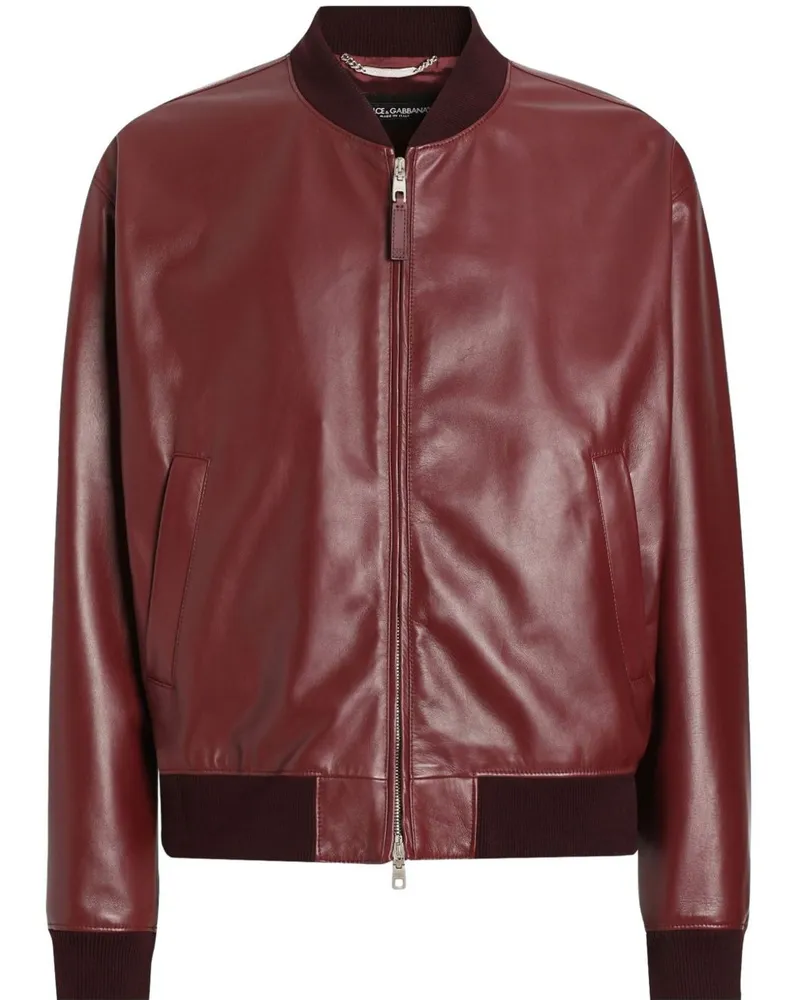 Dolce & Gabbana Bomberjacke mit Reißverschluss - Rot Rot