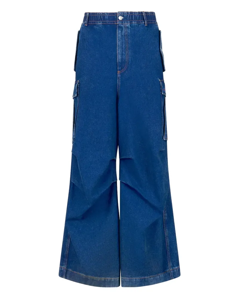Marni Jeans mit aufgesetzten Taschen - Blau Blau