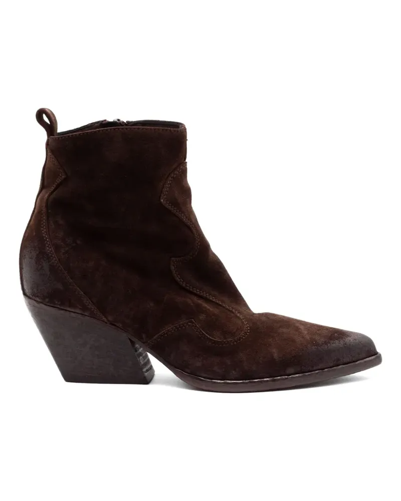 Elena Iachi Stiefeletten im Western-Look - Braun Braun