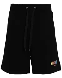 Moschino Joggingshorts mit Logo-Print Schwarz