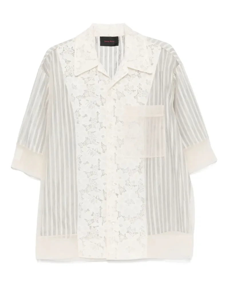 Simone Rocha Gestreiftes Hemd - Nude Nude