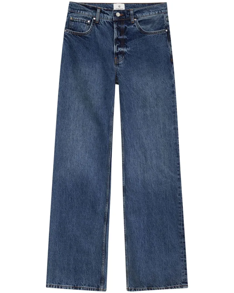 Anine Bing Hugh Jeans mit weitem Bein - Blau Blau