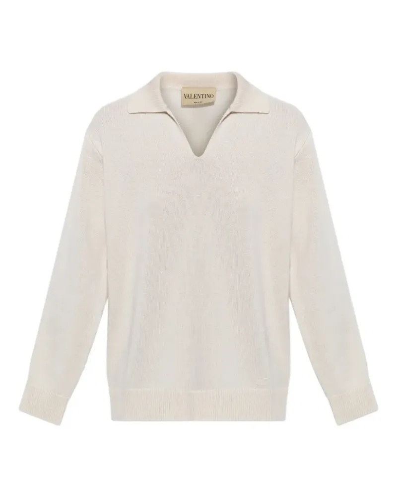 Valentino Garavani Pullover mit V-Ausschnitt - Nude Nude