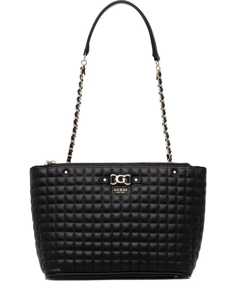 Guess Gesteppte Nadira Schultertasche - Schwarz Schwarz
