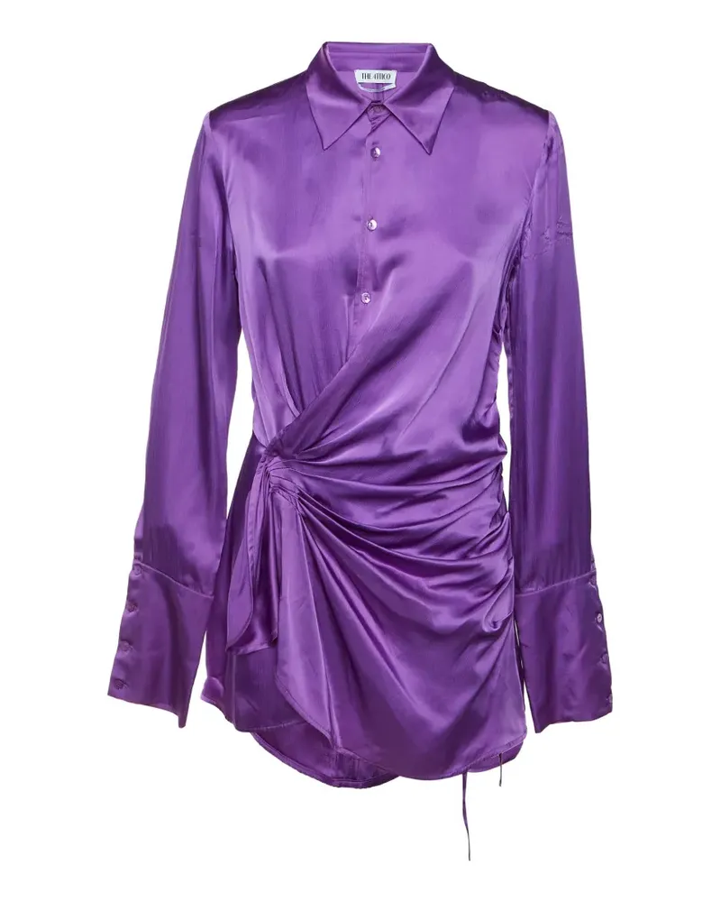 ATTICO long-sleeves mini dress - Violett Violett