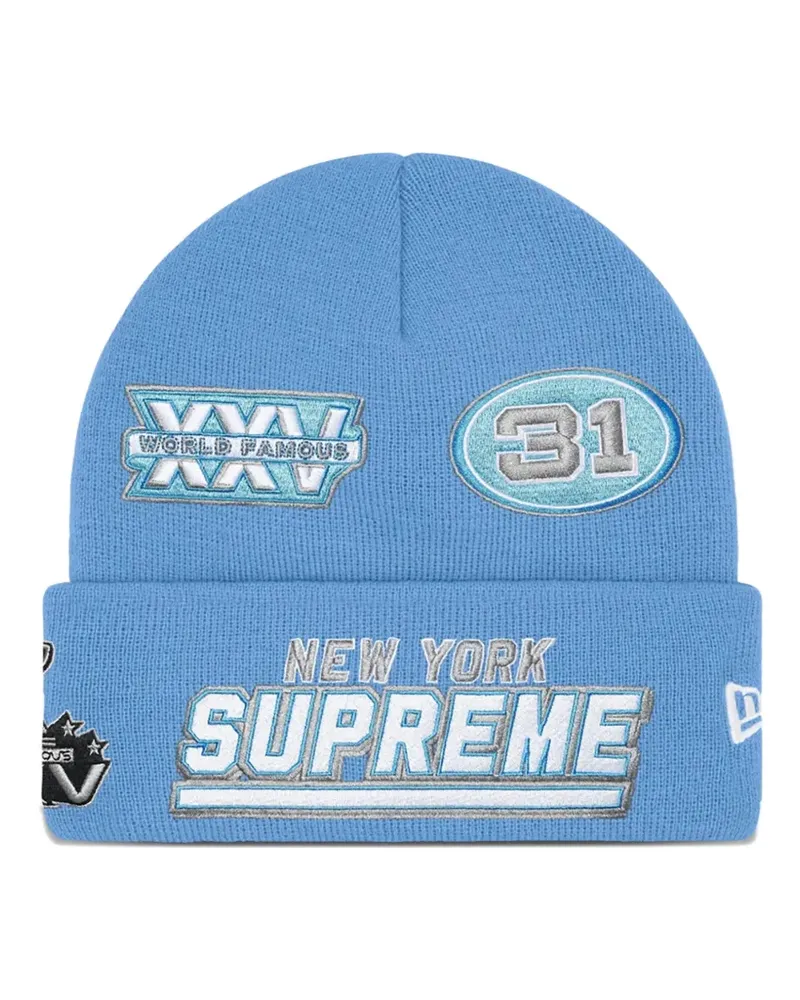 Supreme Being x New Era Football Beanie - Blau Blau