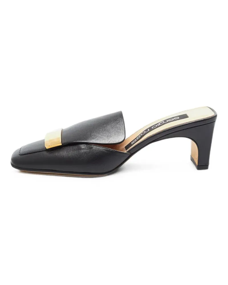 Sergio Rossi SR1 Mules - Schwarz Schwarz