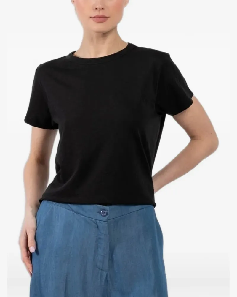 Velvet Mariel T-shirt - Schwarz Schwarz