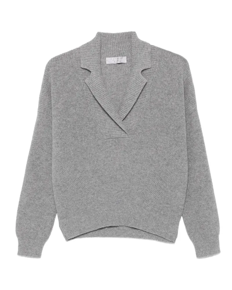 D.EXTERIOR ribbed-knit cashmere sweater - Grau Grau