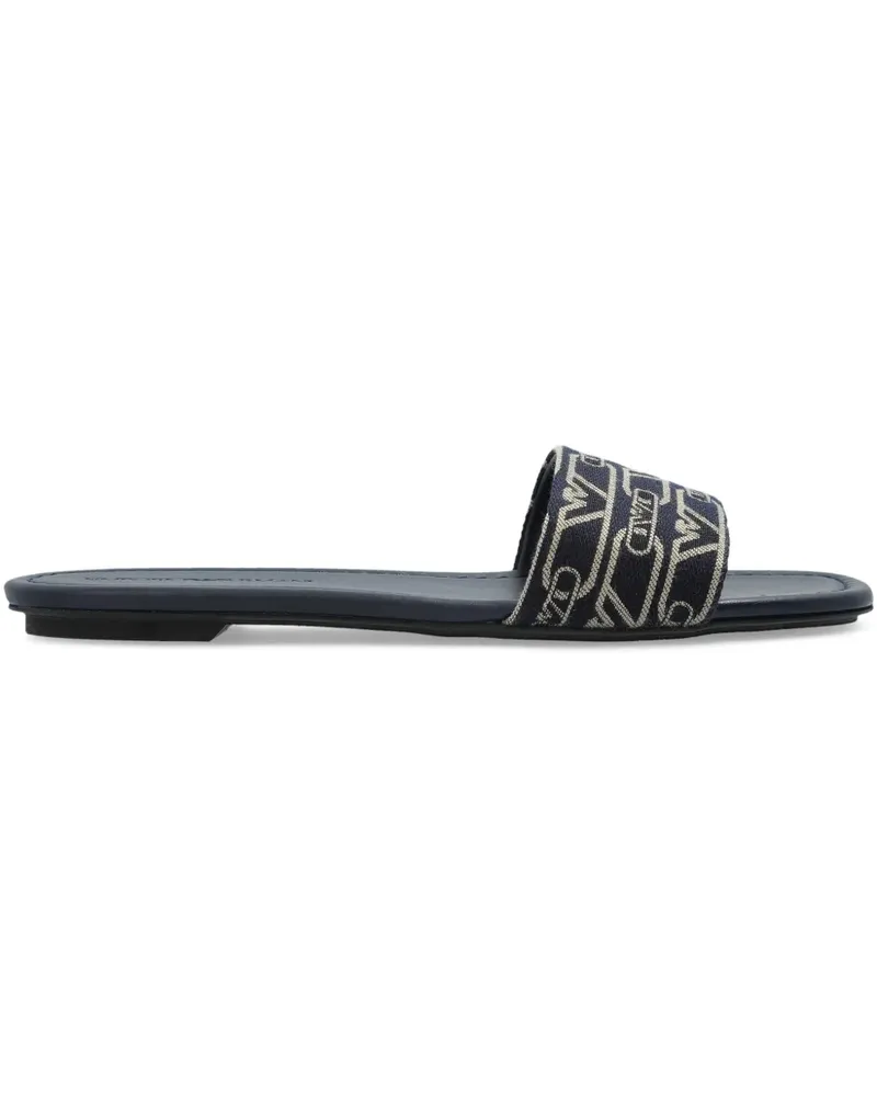 Emporio Armani Sandalen mit Monogramm - Blau Blau